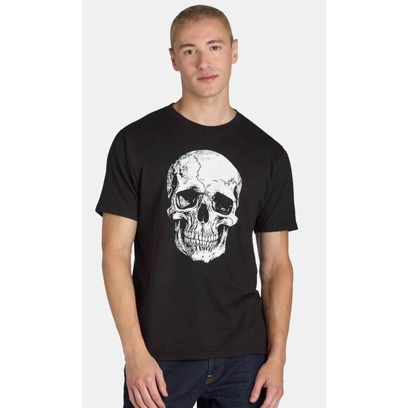 Way to Celebrate Men's Spooky Skull Halloween Graphic T-shirt Black Skeleton XL - Picture 1 of 4
